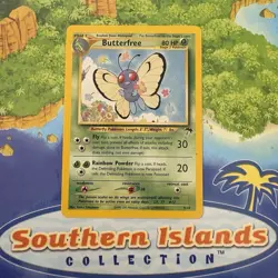 Pokemon Vintage Southern Islands Butterfree English 9/18 Rare Promo - Image 1