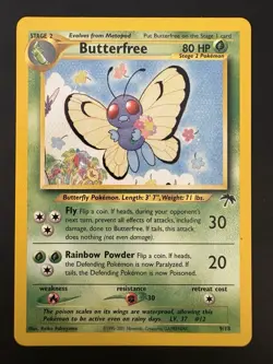 Pokemon Vintage Southern Islands Butterfree English 9/18 Rare Promo - Image 2