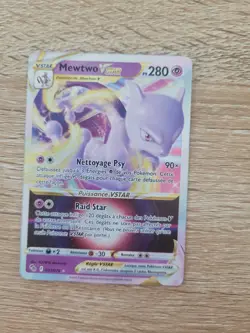 Carte Pokemon Mewtwo Vstar 031/078 EB10.5 Epee & Bouclier Pokemon Go FR NEUF - Image 1