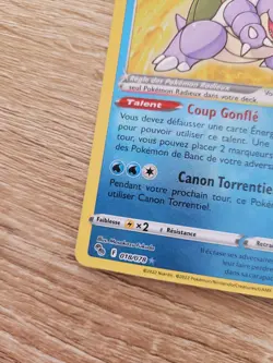 CARTE POKEMON TORTANK RADIEUX 018/078 HOLO RARE POKEMON GO EB10.5 FR NEUVE - Image 5