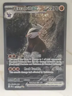 Pokemon TCG Excadrill EX Sir 168/086 SV11B Black Bolt NM/M Condition - Image 1