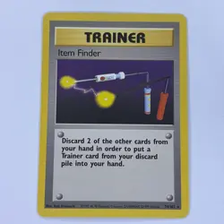Pokemon TCG - Item Finder 74/102 - Base Set Unlimited - Light Play - WOTC 1999 - Image 1