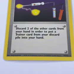 Pokemon TCG - Item Finder 74/102 - Base Set Unlimited - Light Play - WOTC 1999 - Image 2