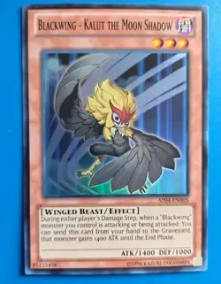 Near Mint Yugioh Blackwing - Kalut the Moon Shadow AP04-EN005 Super Rare - Image 1
