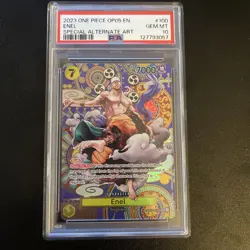 One Piece Enel Special Alternate Art Op05-100 Psa 10 - Image 1
