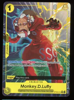 ONE PIECE TCG STARTER ST29-012 MONKEY D LUFFY C ALT ART - ENGLISH - Image 1