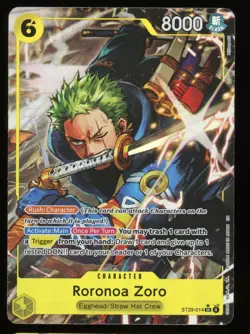 ONE PIECE TCG STARTER ST29-014 RORONOA ZORO SR ALT ART - ENGLISH - Image 1