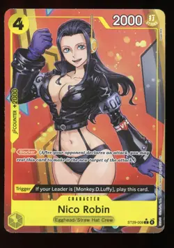 ONE PIECE TCG STARTER ST29-009 NICO ROBIN C ALT ART - ENGLISH - Image 1