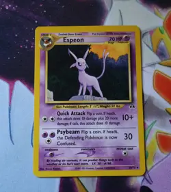 Espeon 20/75 Neo Discovery Non Holo Rare LP Vintage Pokemon Card - Image 1
