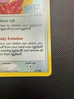 Igglybuff 21/100 Crystal Guardians Reverse Holo Pokemon Card LP - Image 5