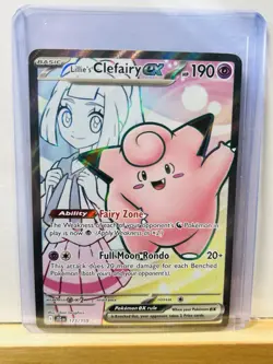 Pokemon Journey Together Lillies Clefairy EX Ultra Rare Card 173/159 Pack Fresh - Image 1