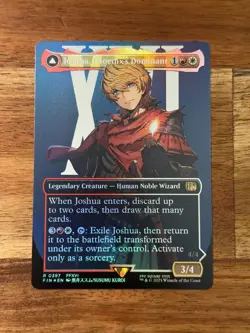 Final Fantasy Joshua, Phoenix's Dominant Borderless Foil Magic MTG FIN397 - Image 1