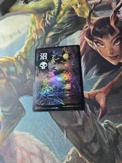 MTG Swamp 297 Foil (Kamigawa: Neon Dynasty) JP Full Art NM - Image 1