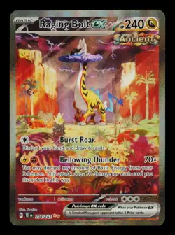 Pokemon Card Raging Bolt ex 208/162 Temporal Forces SIR FA Alt Art NM 2024 - Image 1