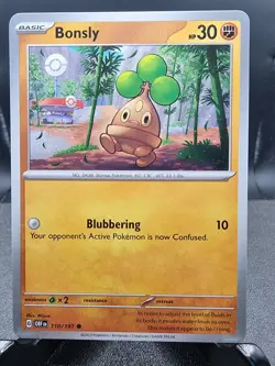 Bonsly 110/197 Common Reverse Holo TCG Pokemon NM Obsidian Flames - Image 1