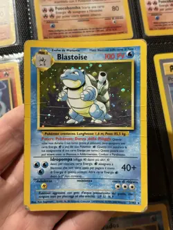 Blastoise 2/102 HOLO Set Base Rara Carta Pokemon Italiana Poor Played Damaged - Image 1