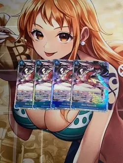 4x Playset ST17-004 Boa Hancock SR One Piece TCG ST17 Starter Deck English - Image 1