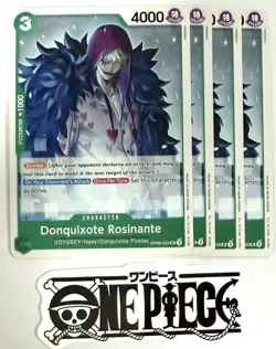 4x One Piece OP09-032 UC Donquixote Rosinante - English - Playset - TCG - NM/M - Image 1