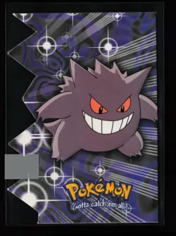 Gengar EV06 of 12 Topps Die Cut Blue Logo Pokemon Card - Image 1