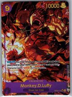 Monkey.D.Luffy (Alt Art) OP09-119 English Emperors New World - One Piece Card NM - Image 1