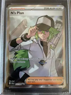 N's Plan - Pokemon TCG Black Bolt Ultra Rare Trainer Card #163/086 - PSA 10! - Image 3