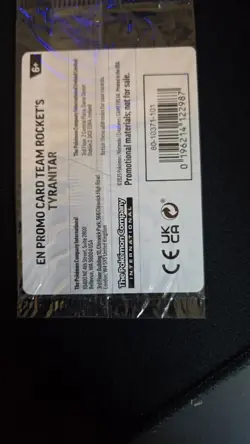Pokemon TCG Team Rockets Tyranitar Card Pokemon Center Stamped, 096/182 Sealed - Image 2