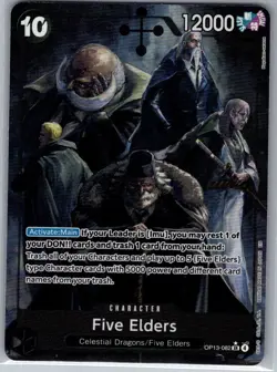 Five Elders (Alt Art) OP13-082 English Carrying His Will - One Piece Card - NM - Image 1