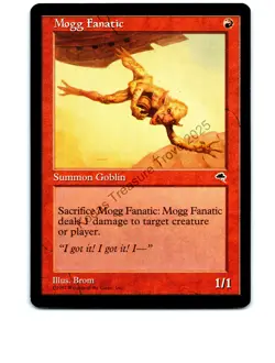 Mogg Fanatic Red #190 Common Tempest MTG NP Near Mint or Better - Image 1