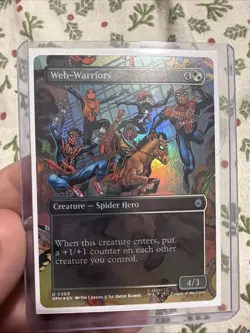 🔥 Marvel's Spider-Man Web-Warriors Borderless Foil Magic The Gathering 🔥 - Image 1