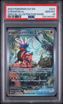 2023 POKEMON SVI EN-SCARLET & VIOLET #247 KORAIDON EX PSA 10 - Image 1