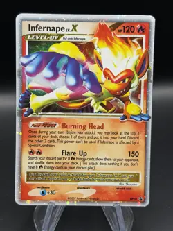 Pokemon TCG Infernape LV.X Holo Rare 121/130 Diamond and Pearl - Image 1