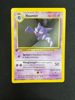 Pokemon Haunter 29/102 Set Base Prima Edizione Wizards ITA Carte Vintage - Image 1