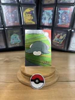 Pokemon Topps 2000 Snorlax - Series 1 HOLO #143 - Heroes & Villains NM BLUE LOGO - Image 1