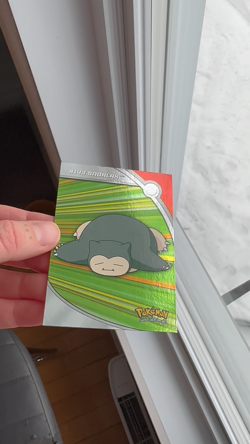 Pokemon Topps 2000 Snorlax - Series 1 HOLO #143 - Heroes & Villains NM BLUE LOGO - Image 2