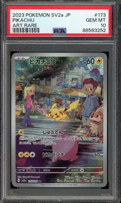 [PSA 10] Pikachu 173/165 - 151 SV2a AR Alternate Art Rare Japanese POKEMON - Image 1