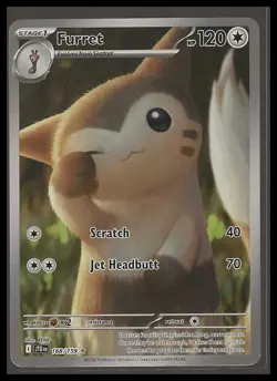 Pokemon TCG Furret Illustration Rare 168/159 SV09: Journey Together Holo NM/M - Image 1
