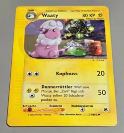 Waaty #77/165 Uncommon Expedition Basis-Set 2002 Pokemon DE N.Mint-Mint Vintage - Image 1