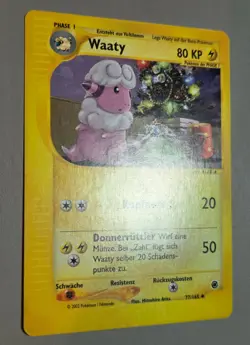 Waaty #77/165 Uncommon Expedition Basis-Set 2002 Pokemon DE N.Mint-Mint Vintage - Image 2