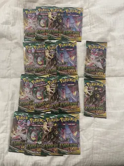 Pokemon Evolving Skies Booster Packs Factory Sealed Packs ALL 18 Packs - Image 2