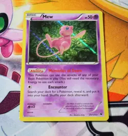 Mew 29/124 Fates Collide MP Holo Rare Pokemon TCG - Image 1