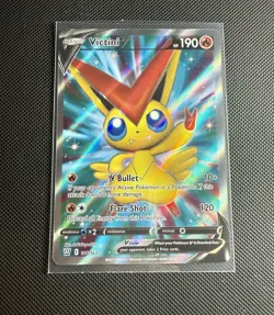 Pokemon TCG - Victini V (144/163) SWSH05 Battle Styles Ultra Rare Holo Full Art - Image 1