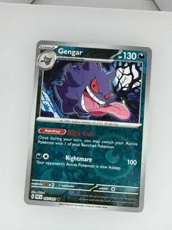 2024 Pokemon Paldean Fates Gengar (Rev Holo) 057/091 NM - Image 1