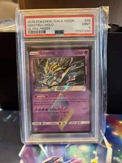 2018 Pokemon Sun & Moon - Ultra Prism Giratina Prism Star #58 PSA 9 MINT - Image 1