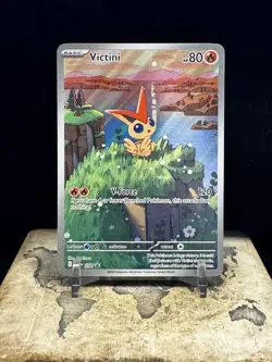 Pokemon TCG Victini SVP 208 Full Art Illustration Black Star Promo Rare Holo - Image 1