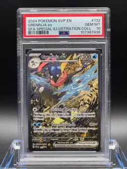 PSA 10 GEM MT 💎 - Greninja ex 132 - Pokemon SVP SFA Special Illustration Promo - Image 1