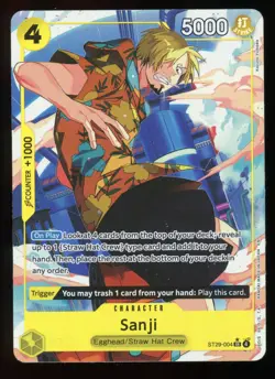ONE PIECE TCG STARTER ST29-004 SANJI SR ALT ART - ENGLISH - Image 1