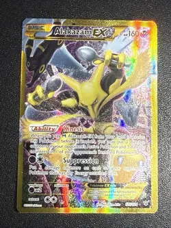 Alakazam EX Fates Collide 125/124 Full Art Holo Secret Rare Pokemon TCG Card - Image 1