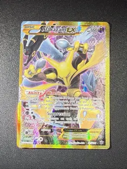 Alakazam EX Fates Collide 125/124 Full Art Holo Secret Rare Pokemon TCG Card - Image 3