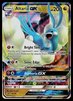Pokemon Card - Altaria GX Dragon Majesty 41/70 Ultra Rare - Image 1