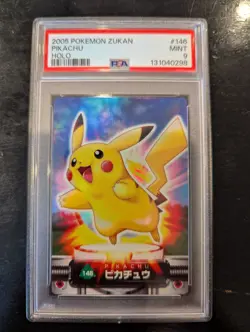 PSA 9 PIKACHU HOLO 2005 JPN CARDDASS POKEMON ZUKAN CARD #146 JAPANESE - Image 1